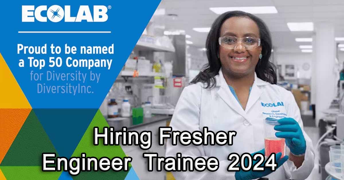 Ecolab Jobs for Freshers 2024